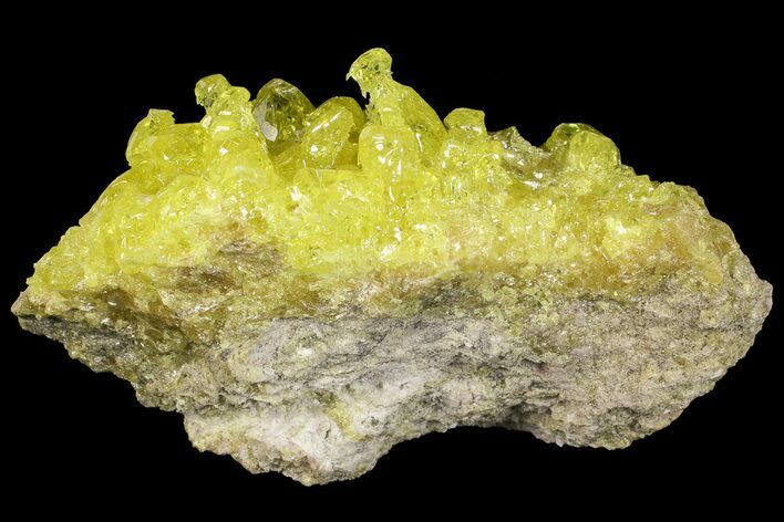 Sulfur Crystals on Matrix - Bolivia #66296
